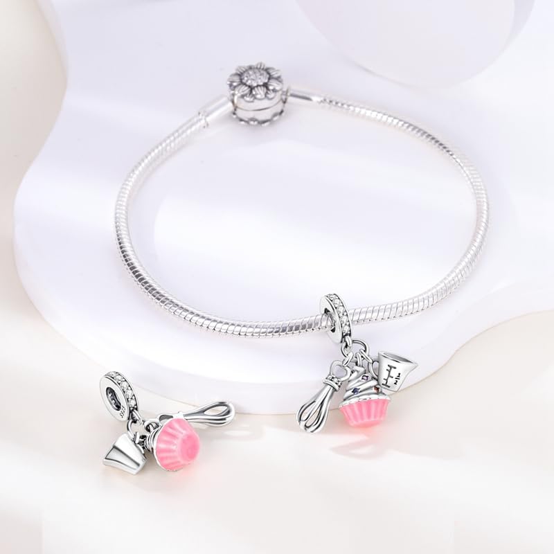DATOUQI Queen Happy Birthday Hot Air Balloon Family Puppy Charm 925 Sterling Silver Charms for Bracelets and Necklaces Mother's Day Charms for Women - Image 1